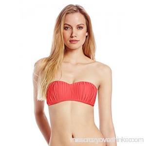 Seafolly Women's Bandeau Bikini Top Swimsuit with Pleated Detail Chili Red B07BZ92VL9